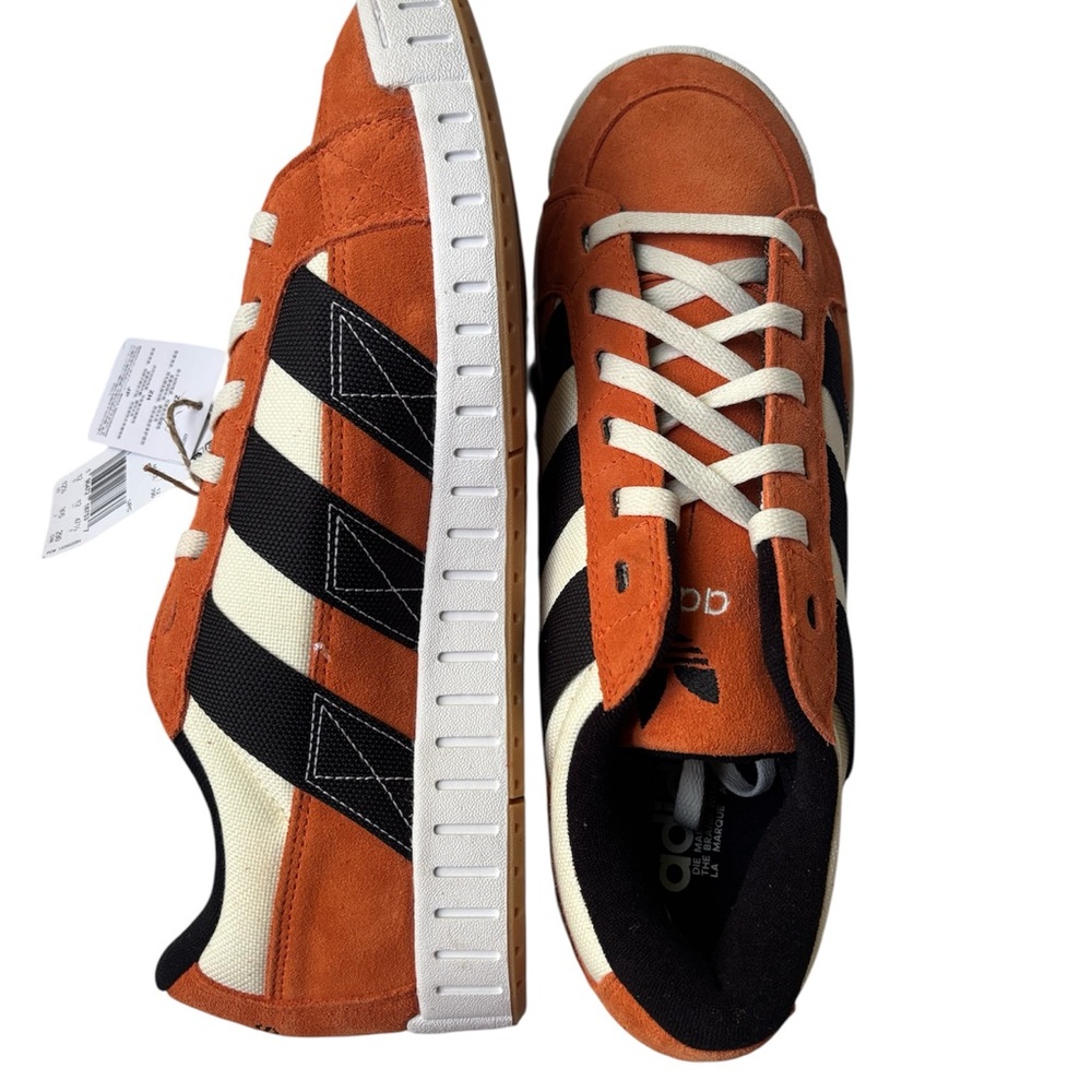 Adidas Men's Bold Orange and Black Sneakers